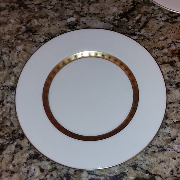 1119 Set of 2 Castleto Golden Classic Salad Plates - Picture 2 of 9